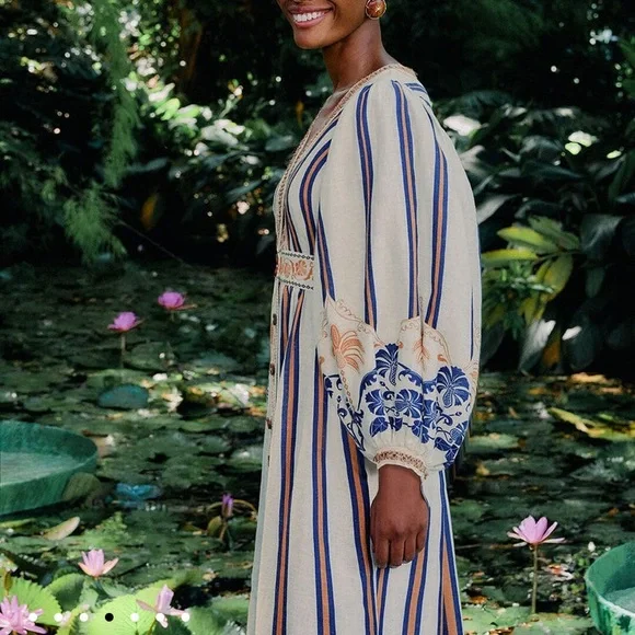 farm rio blue pineapple dress Maxi Dress